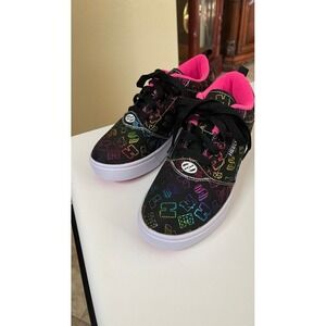 Heelys Pro 20 Prints Womens Size 6 Black Rainbow Graphic Skate Shoes No Wheels